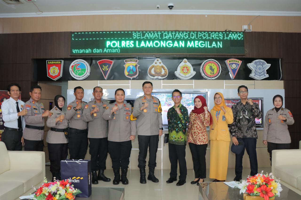 Kapolres Lamongan Terima Silaturahmi Dengan Branch Manager Bank Mandiri Lamongan