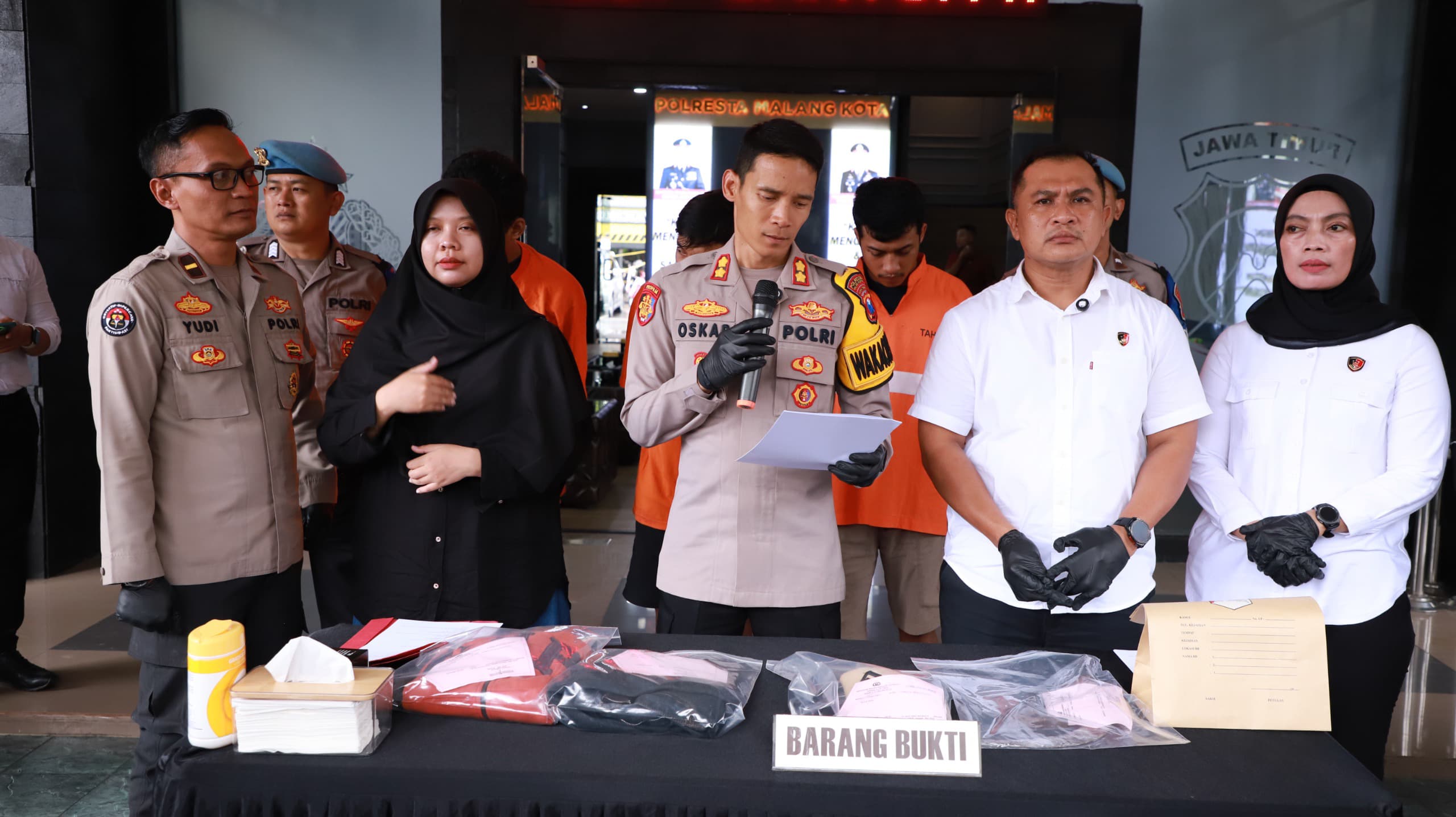 Polresta Malang Kota Amankan Lima Terduga Pelaku Pengeroyokan di Klojen