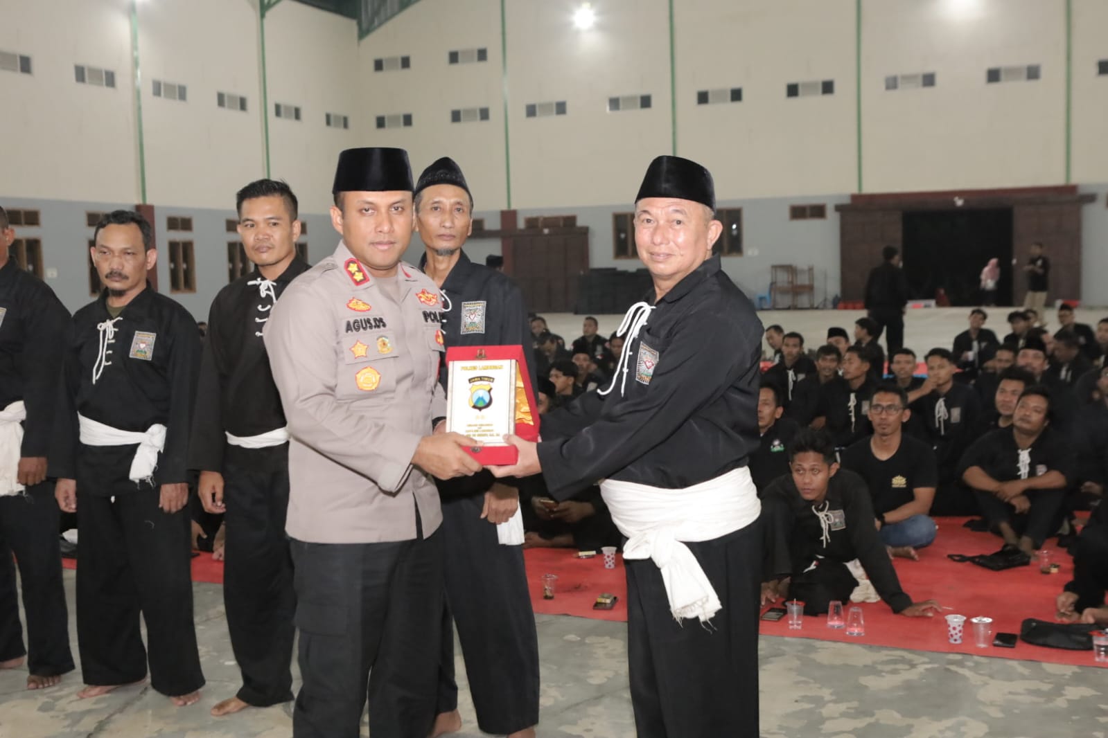 Kapolres Lamongan Silaturahmi ke Padepokan PSHT Cabang Lamongan