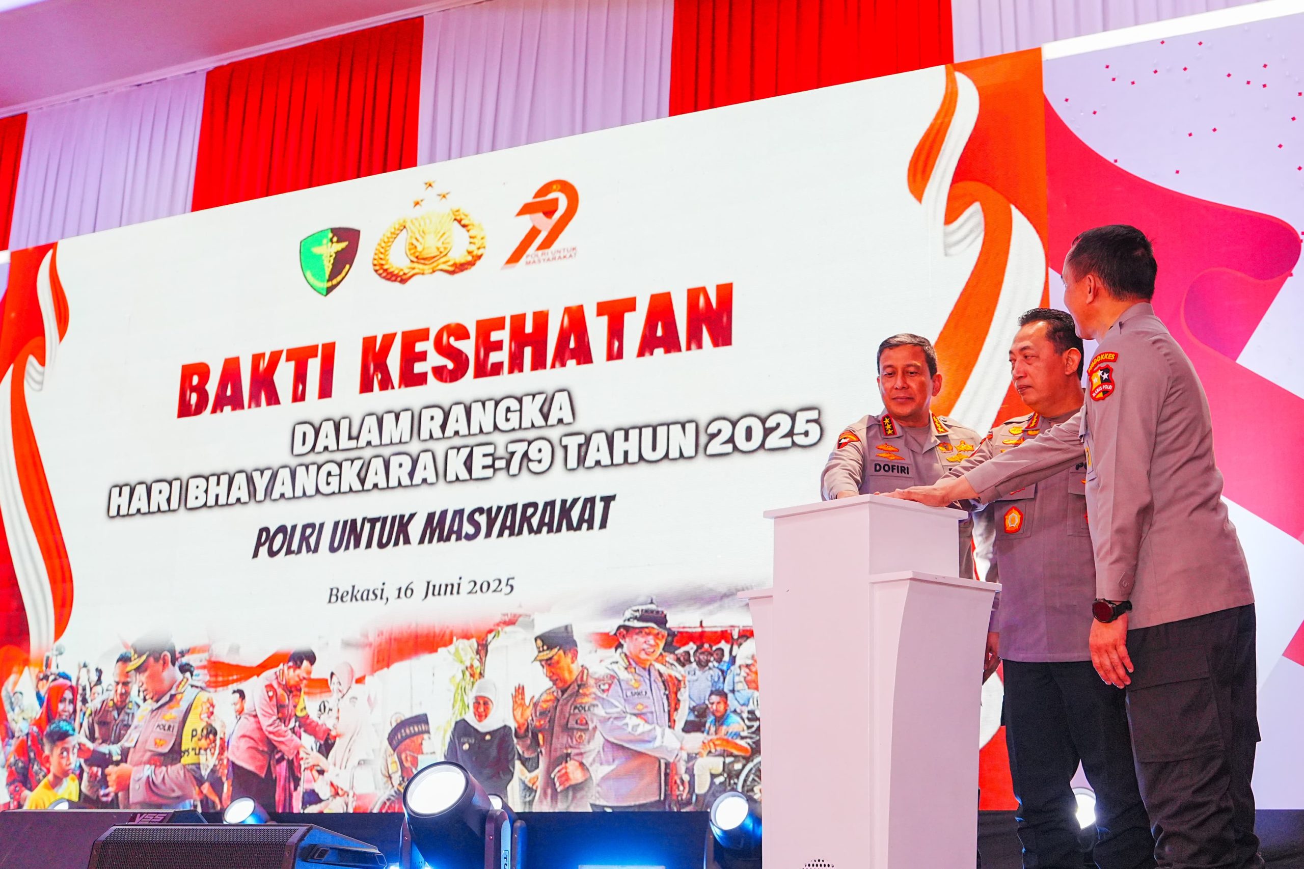 Kapolri Hadiri Puncak Bakti Kesehatan Jelang Hut ke-79 Bhayangkara, Diikuti Ratusan Ribu Peserta