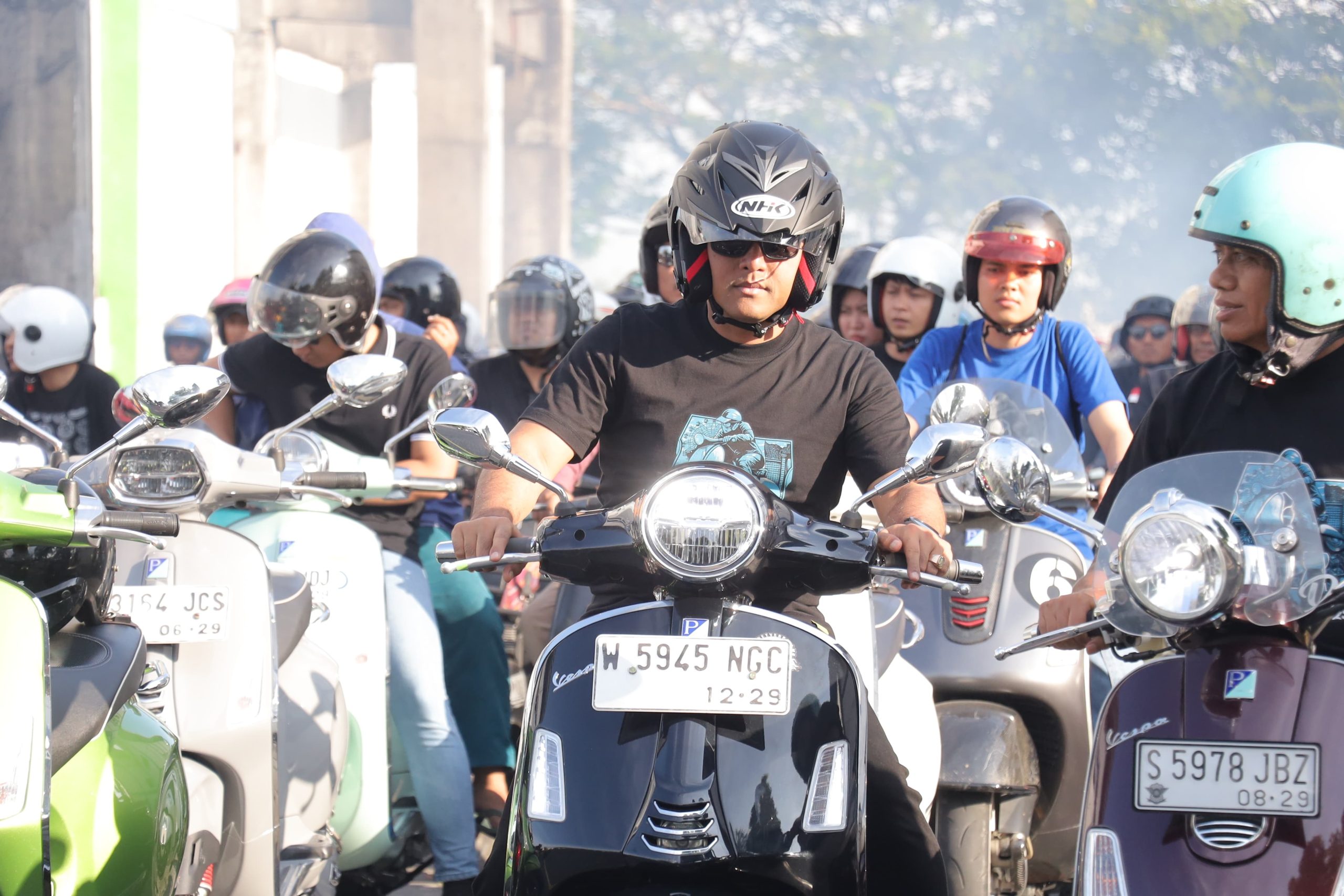 Kapolres Lamongan Hadiri Lamongan Vespa Day dalam Rangka Hari Jadi Kabupaten Lamongan ke 456
