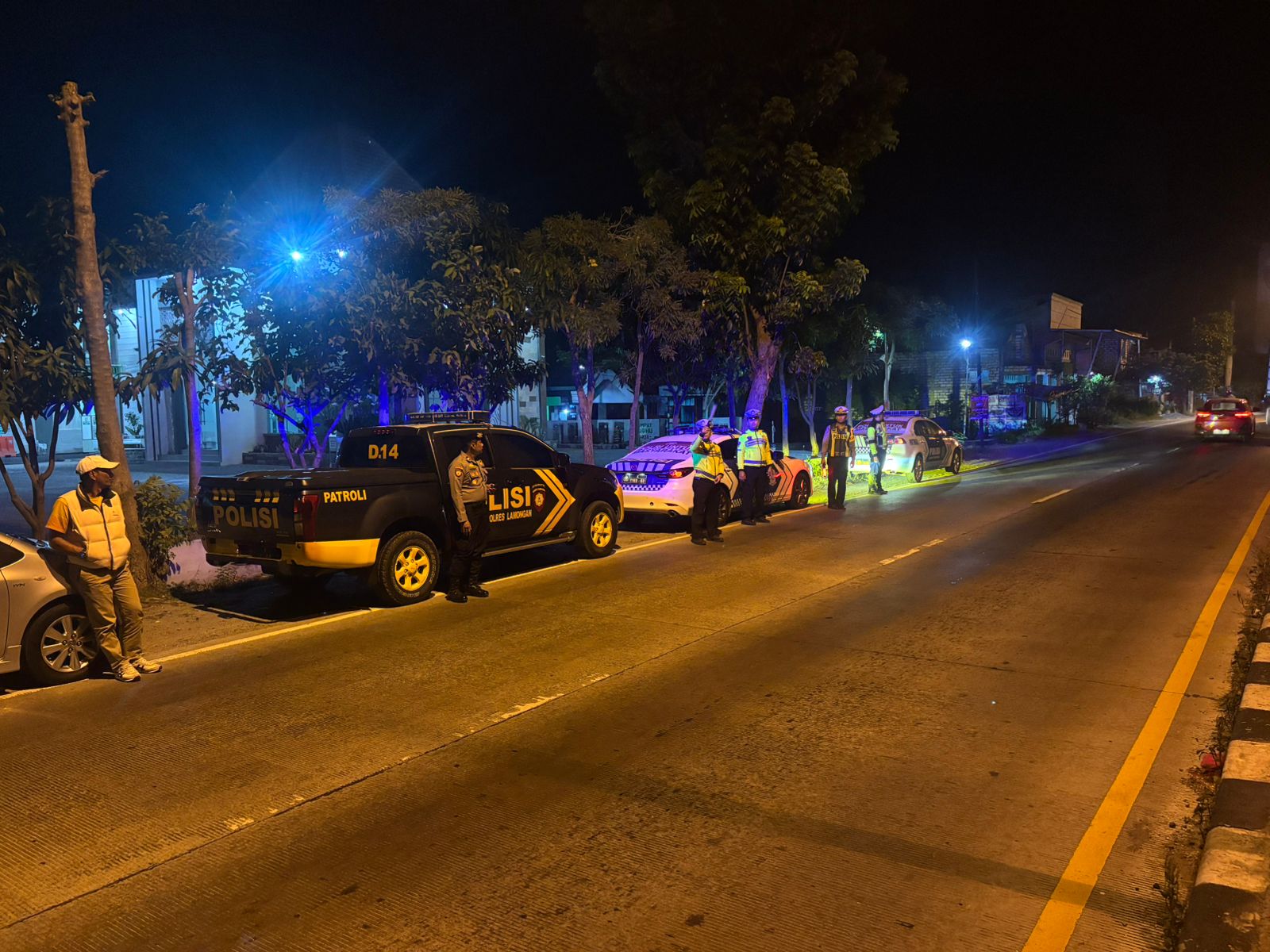 Polres Lamongan Gelar Patroli Harkamtibmas, Amankan Kelompok Balap Liar di Jalur Lintas Utara