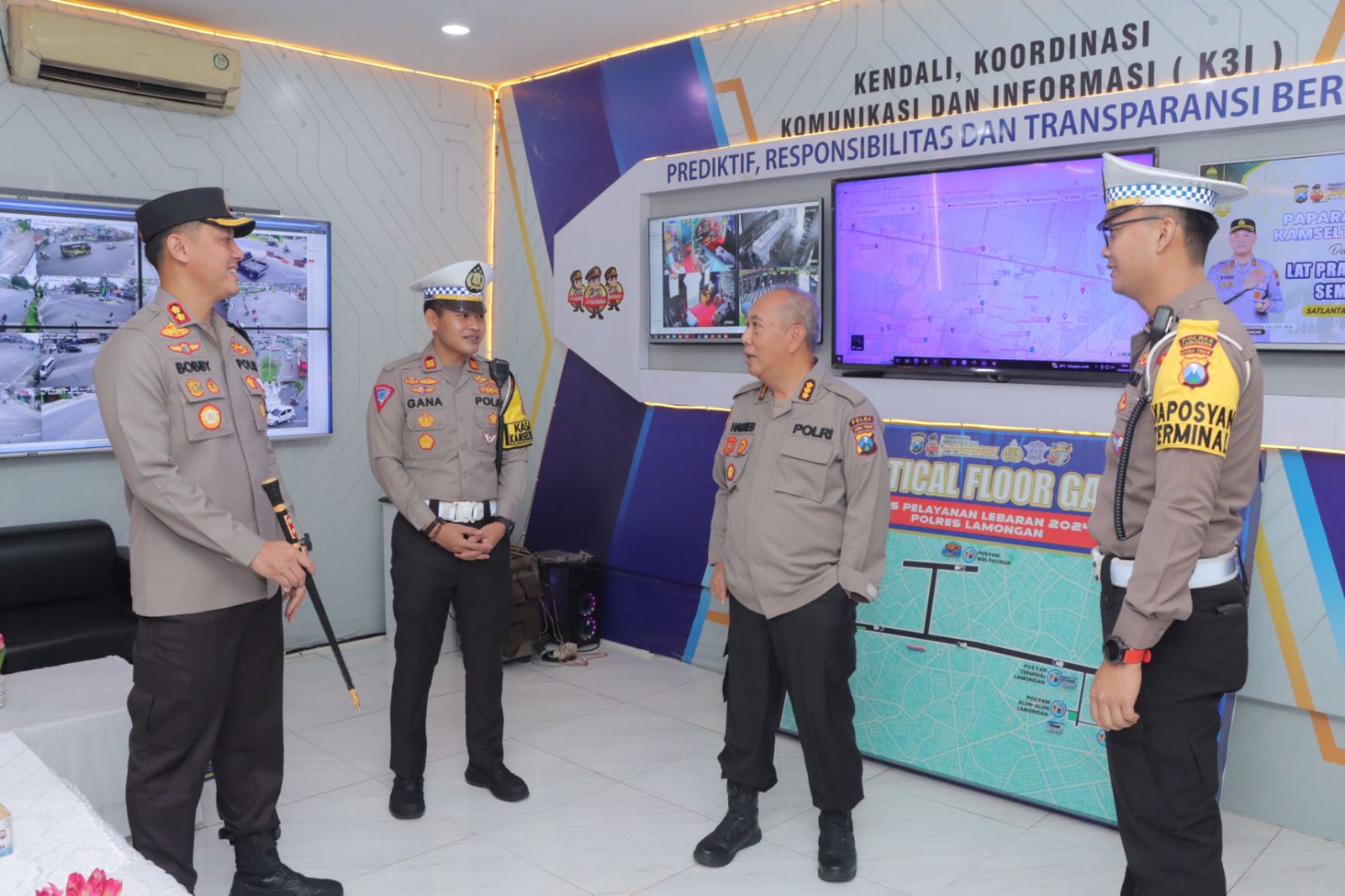 Kapolres Lamongan Sambut Kunjungan Pamatwil Polda Jatim Dalam Rangka Pemantauan Ops Ketupat Semeru 2024