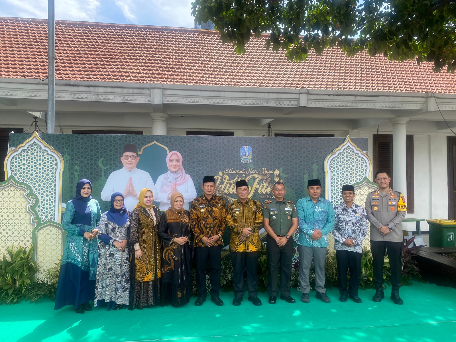 Kapolres Lamongan Bersama Forkopimda Kabupaten Lamongan Hadiri Halal Bihalal Dalam Rangka Idul Fitri 1445 H