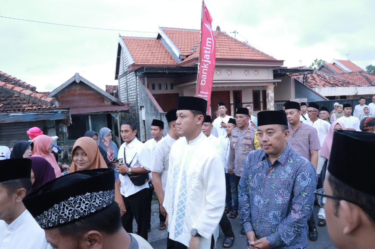 Kapolres Lamongan Bersama Forkopimda Hadiri Safari Ramadhan di Masjid Al Abror Kecamatan Sarirejo