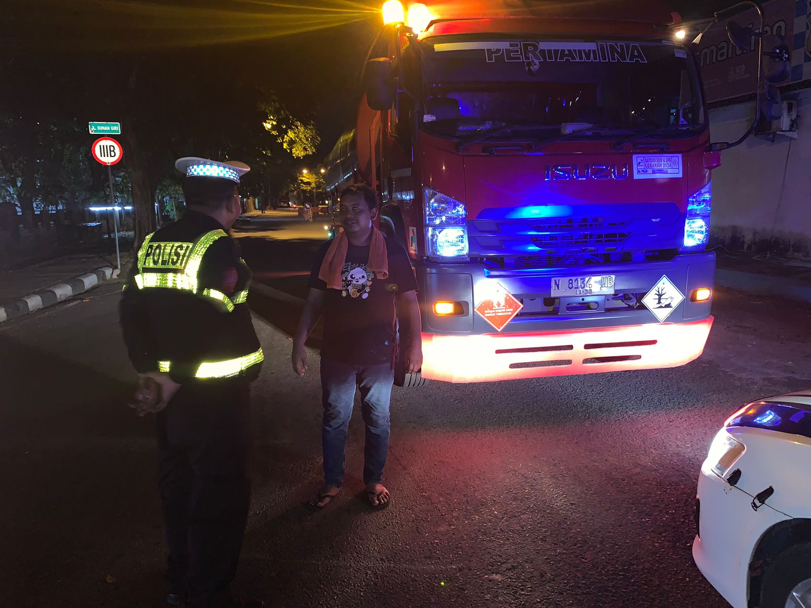 Pos Yan Terminal Lamongan Laksanakan Patroli Blue Light dalam Rangka Ops Ketupat Semeru 2024