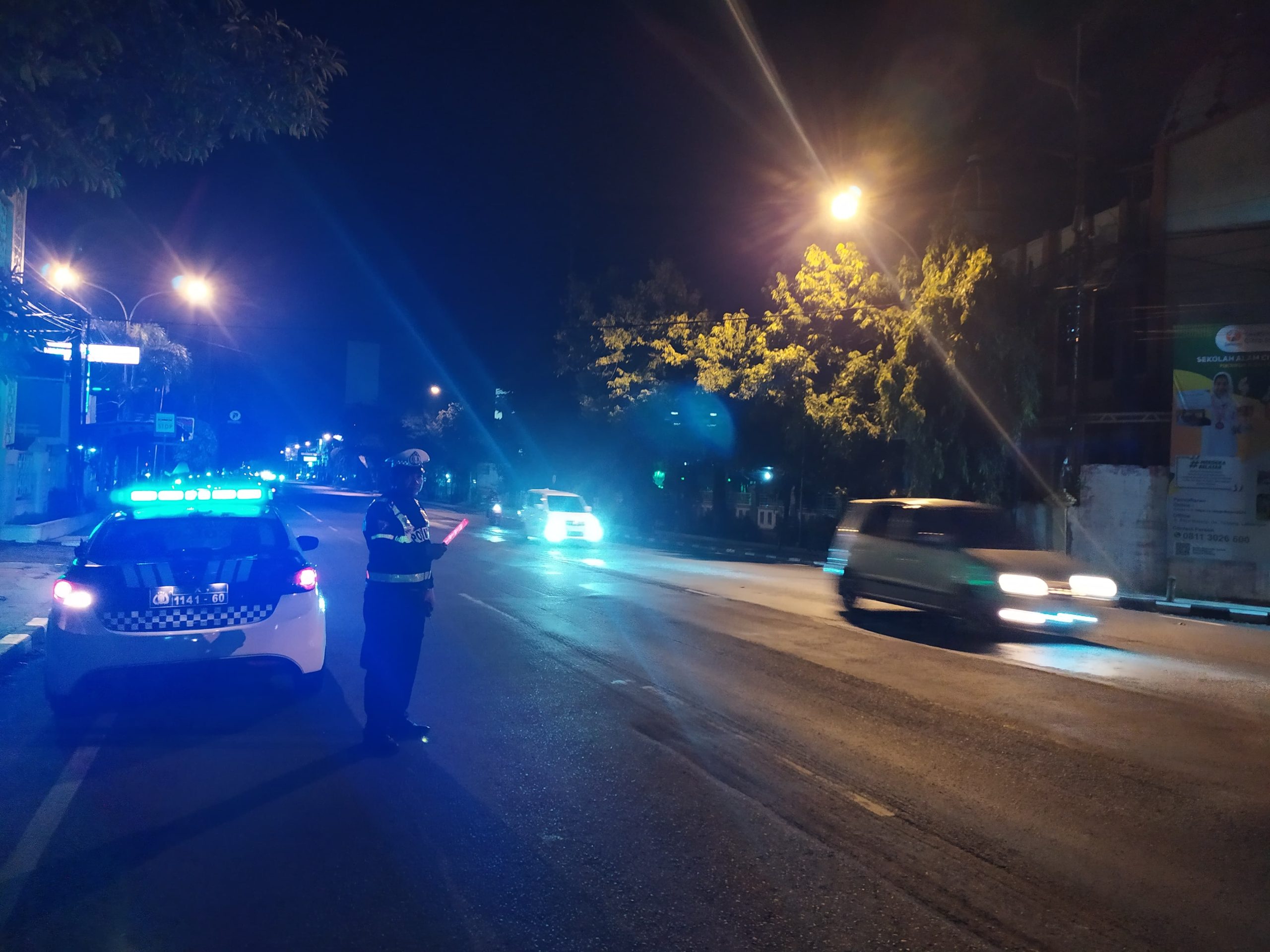Pos Yan Terminal Lamongan Laksanakan Patroli Blue Light dalam Rangka Ops Ketupat Semeru 2024