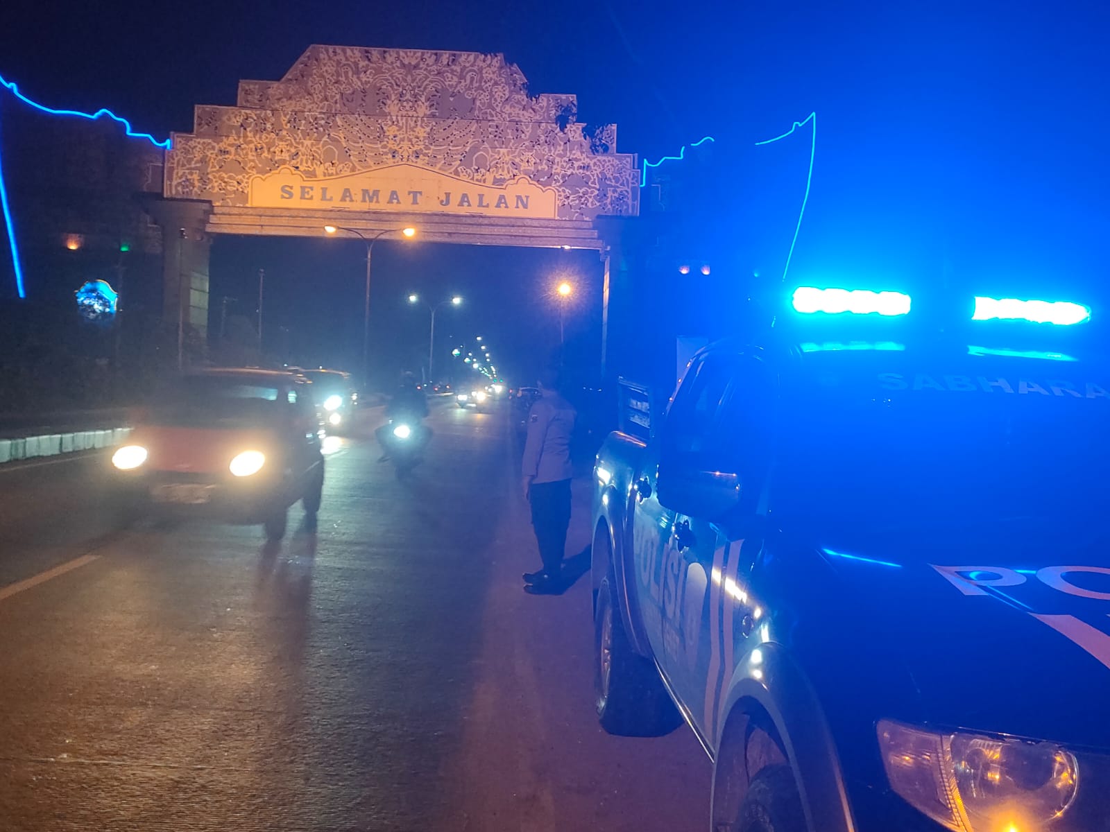 Polres Lamongan Laksanakan Patroli Blue Light dalam Rangka Harkamtibmas Wilayah Kabupaten Lamongan