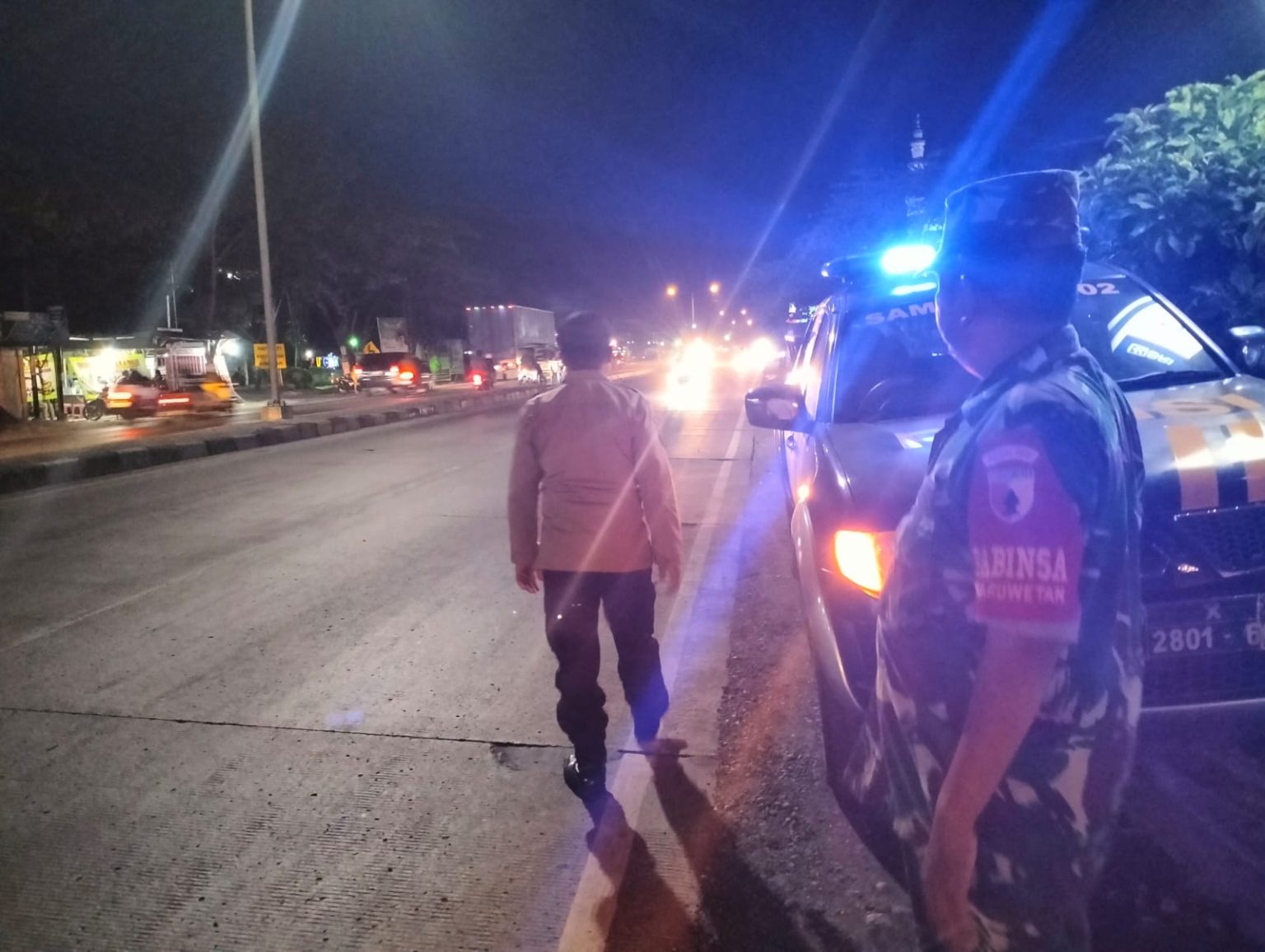 Polres Lamongan Laksanakan Patroli Blue Light dalam Rangka Harkamtibmas Wilayah Kabupaten Lamongan