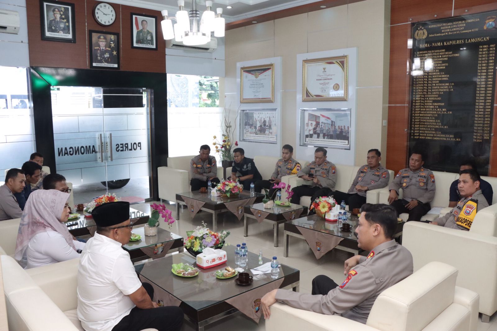 Paguyuban Kepala Desa Kab. Lamongan Jalin Sinergi dengan Polres Lamongan