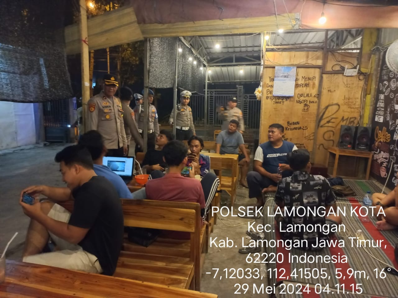 Polres Lamongan Gelar Razia Cipta Kondisi Multi Sasaran Gabungan Polsek Jajaran Rayon 1