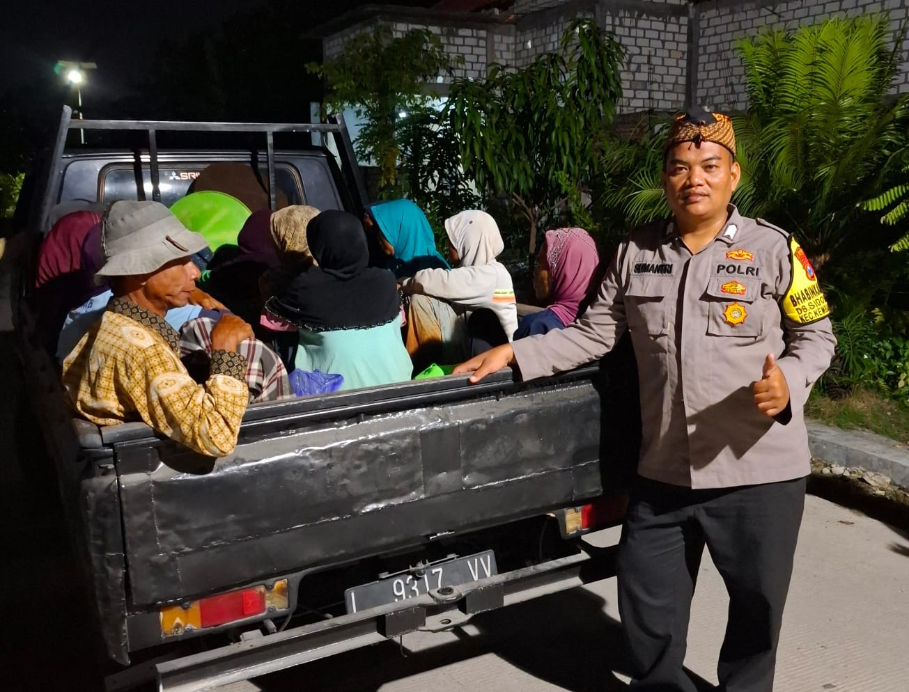Bhabinkamtibmas Desa Sidomukti Kembangbahu Laksanakan Peddal Kamtibmas Sobo Kampung