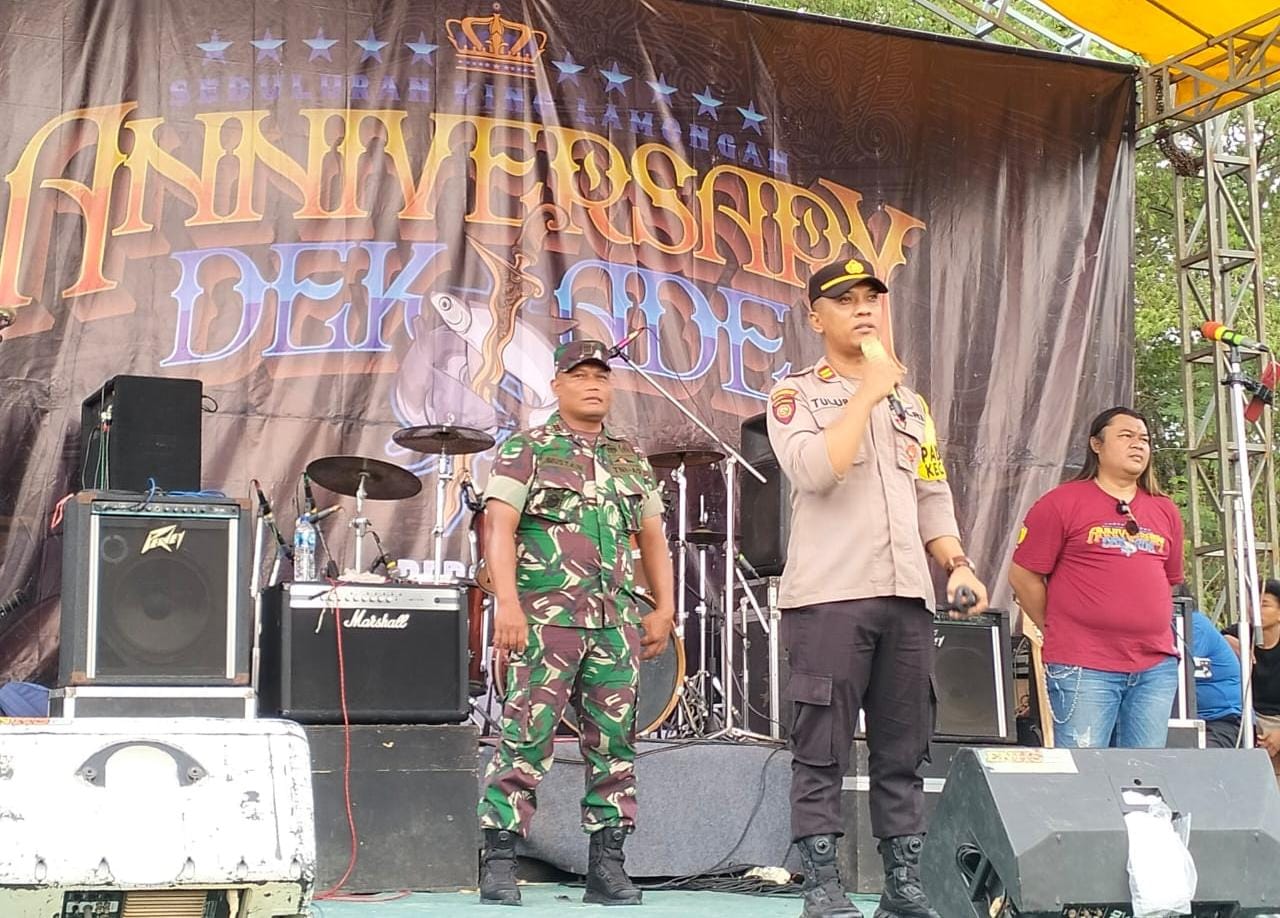 Polres Lamongan Laksanakan Pengamanan Acara Komunitas Motor