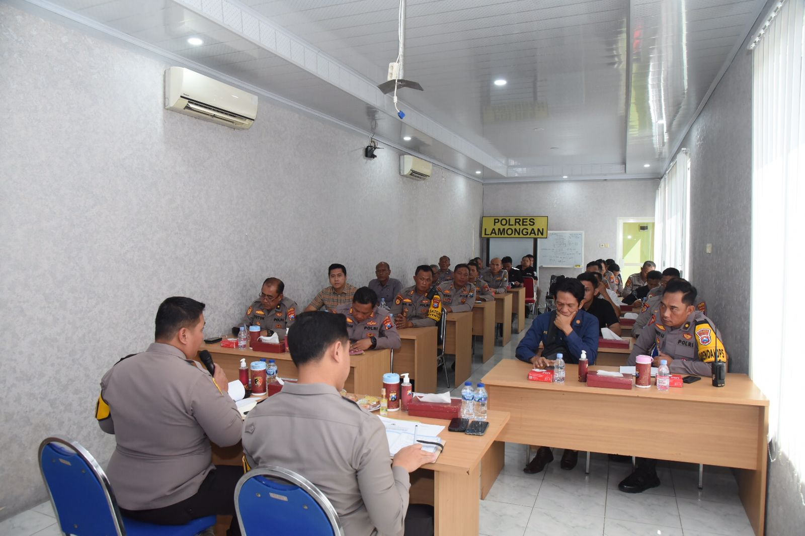 Polres Lamongan Gelar Rapat Panitia Menjelang Hari Raya Idhul Adha dan HUT Bhayangkara