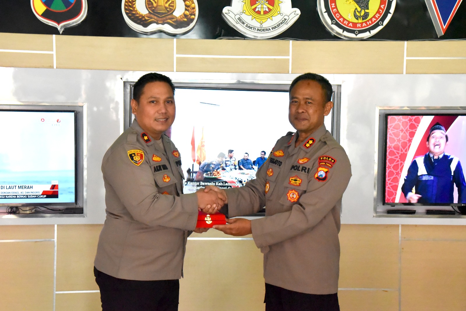 Waka Polres Lamongan Terhadap Tim Supervisi Siswa Latja Bintara Polri Gel.I TA.2024 dari SPN Polda Jatim