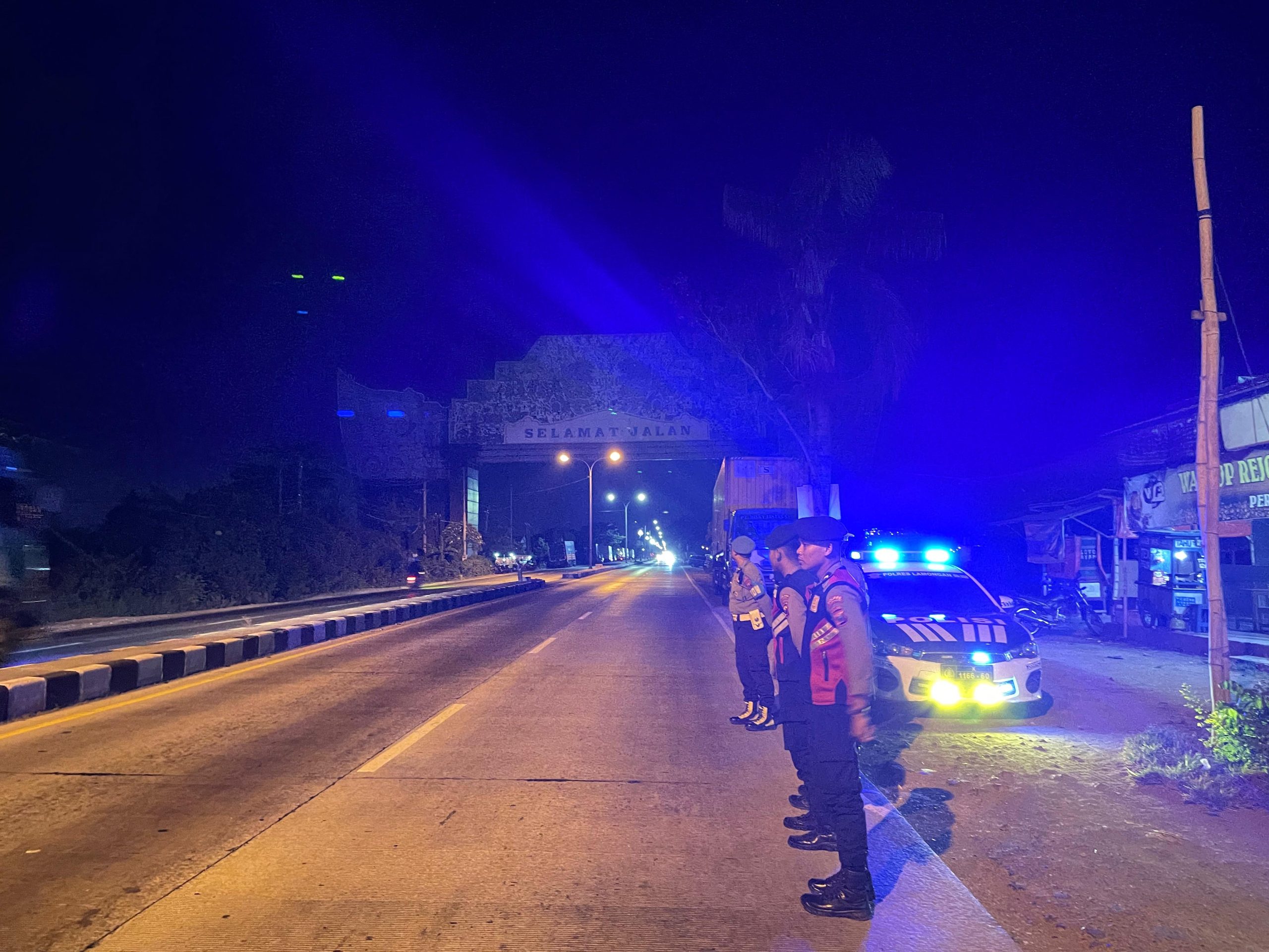 Tingkatkan Keamanan Wilayah Personel Polres Lamongan Gelar Patroli Harkamtibmas