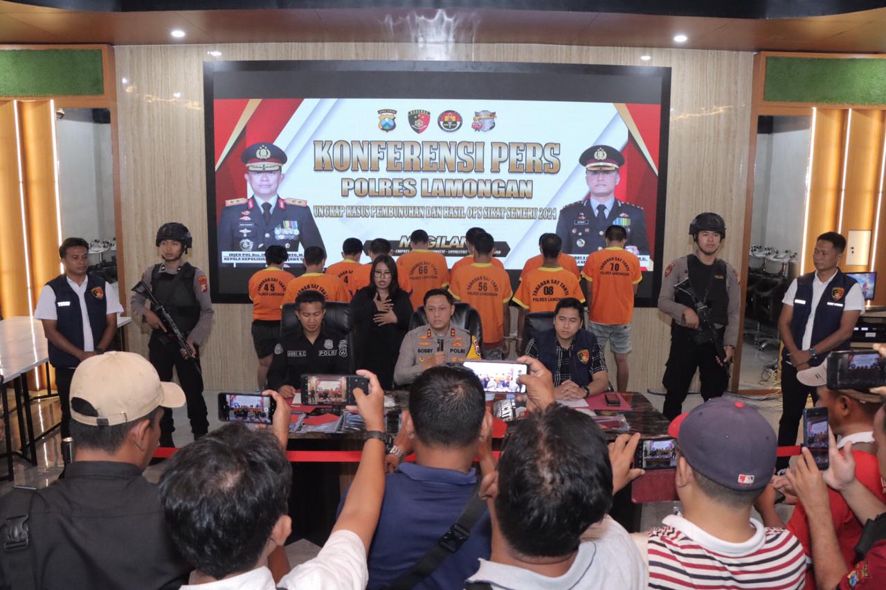 Polres Lamongan berhasil mengungkap Kasus Pembunuhan di Karanggeneng Lamongan
