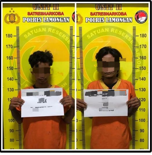 Unit II Satresnarkoba Polres Lamongan Berhasil Giring Dua Pelaku Pengedar Narkotika Dan Sita 50,89gram Sabu