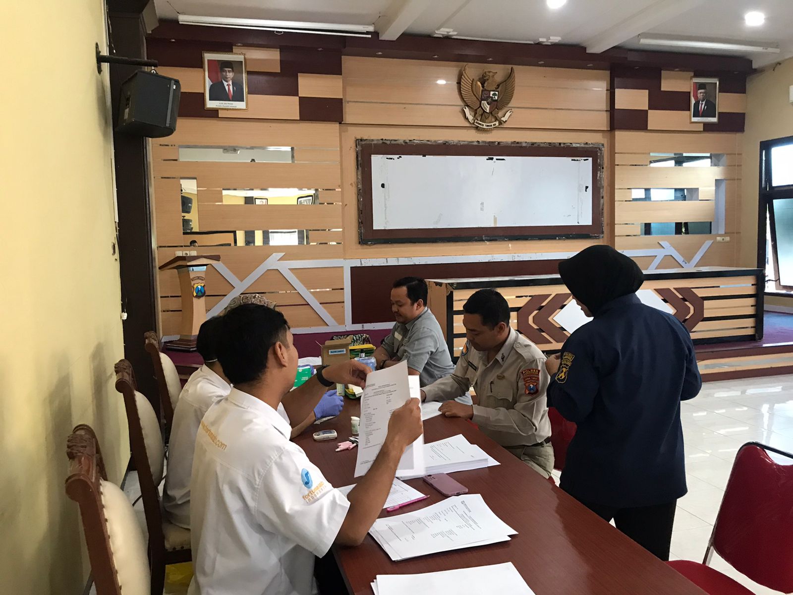 Peduli Kesehatan Anggota, Polres Lamongan Gelar Screening Diabetes Mellitus dan Papsmear