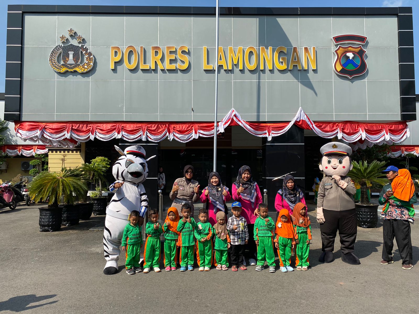 Polisi Sahabat Anak, Unit Kamsel Satlantas Polres Lamongan Edukasi Anak Sejak Dini