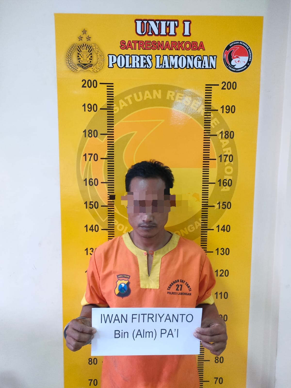 Satresnarkoba Polres Lamongan Berhasil Tangkap Pelaku Peredaran Narkotika di Lamongan Saat Akan Ambil Pesanan