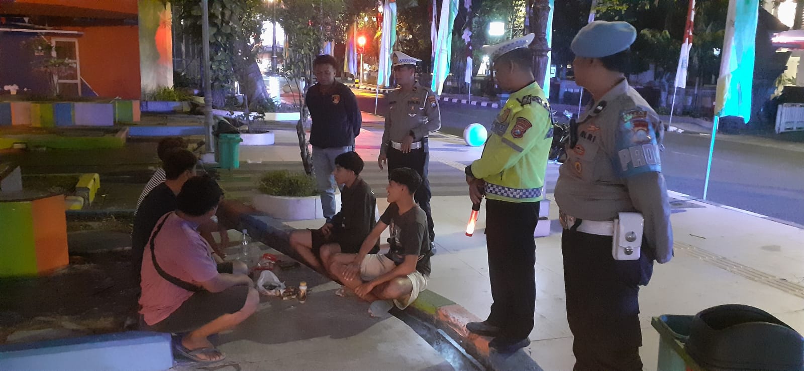 Guna Pengamanan Wilayah, Personel Polres Lamongan Laksanakan Patroli Harkamtibmas
