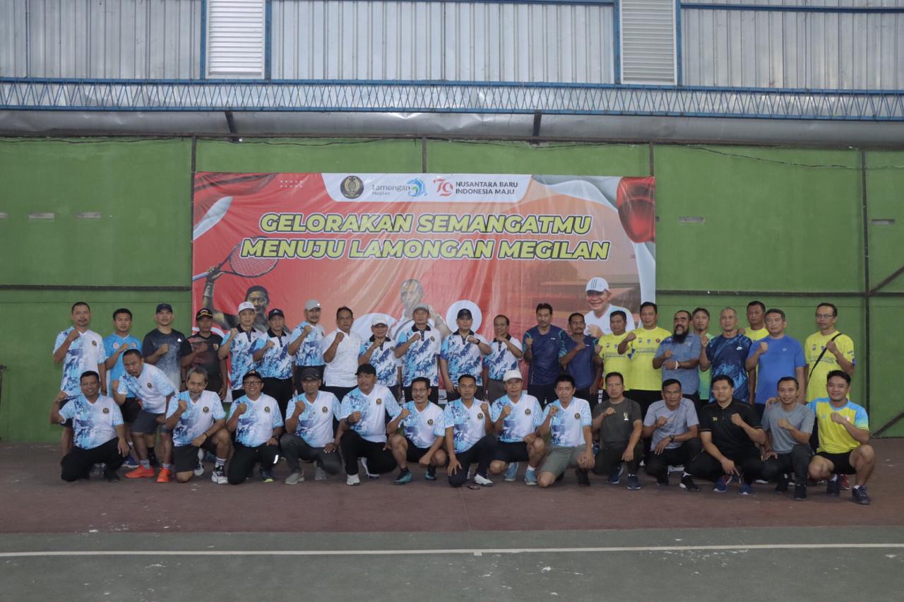 Wakapolres Lamongan Hadiri Pembukaan Kejuaraan Tenis Lapangan dalam Rangka HUT RI ke-79