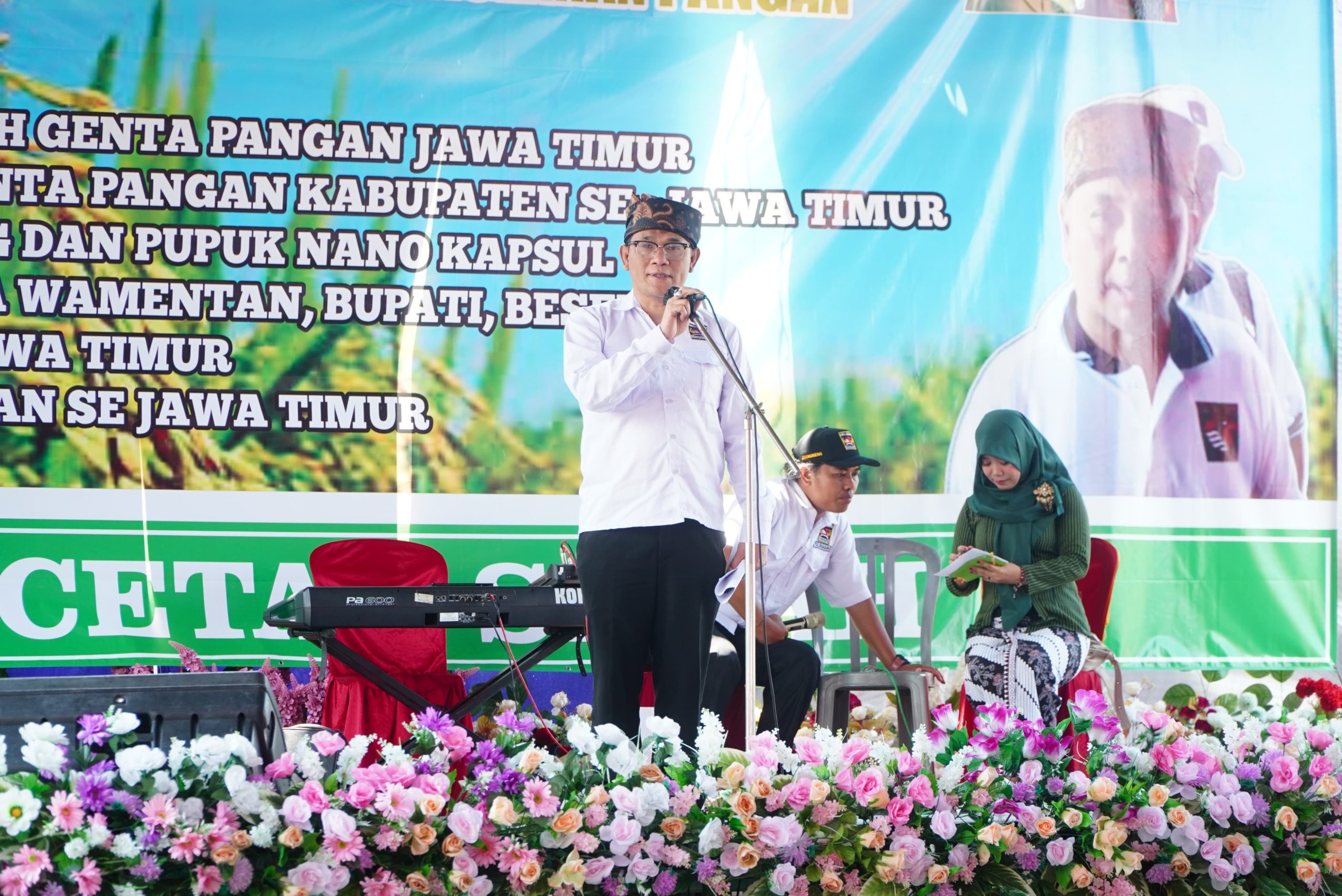 Wakapolres Lamongan Hadiri Pelantikan Pengurus Wilayah Genta Pangan Se-Jatim dan Panen Raya Padi Inpari 32