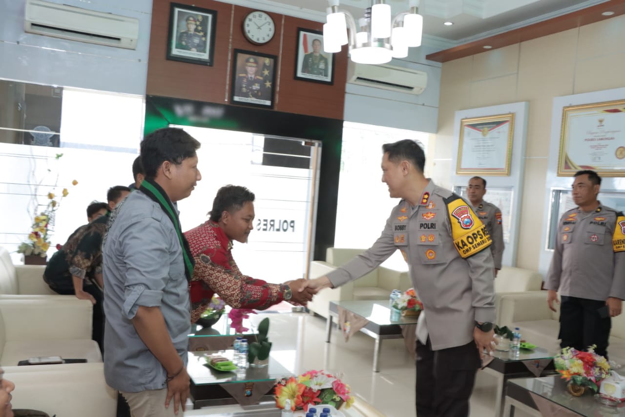 Kapolres Lamongan Terima Kunjungan Silaturahmi Sekaligus Audiensi HMI