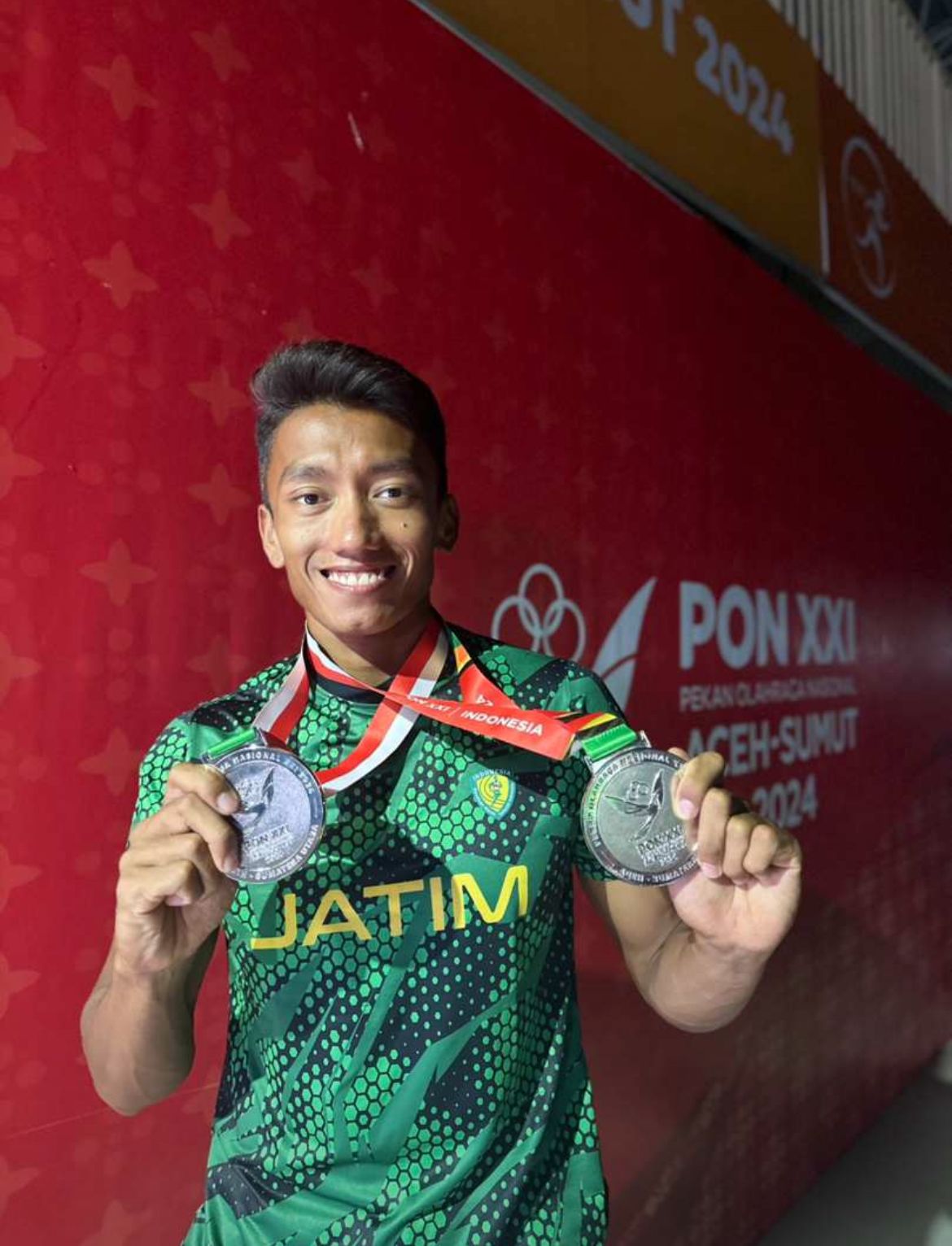 Anggota Polsek Solokuro Polres Lamongan Raih 2 Medali Perak di PON XXI Aceh Sumut 2024