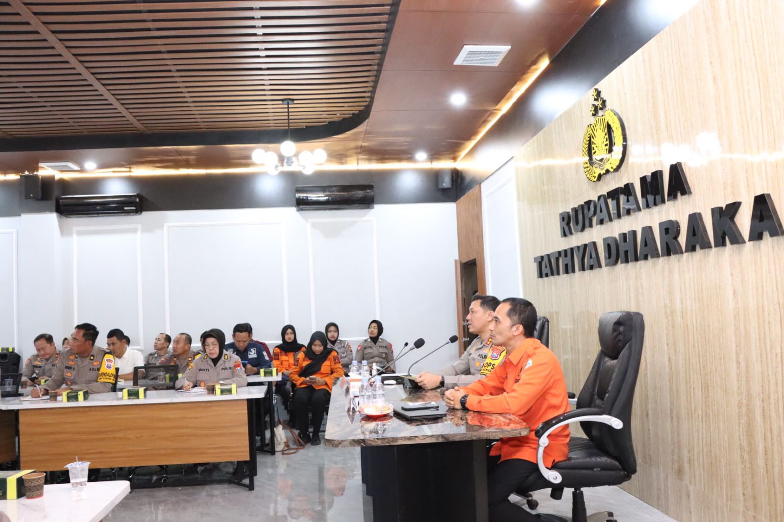 Kapolres Lamongan Pimpin Rapat Koordinasi Mitigasi Bencana di Kabupaten Lamongan