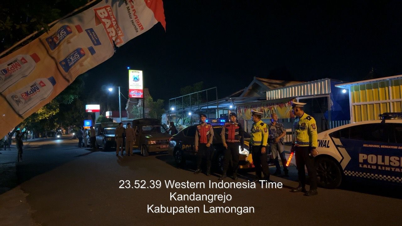 Polres Lamongan Gelar Patroli Harkamtibmas Gabungan dalam Operasi Cipta Kondisi