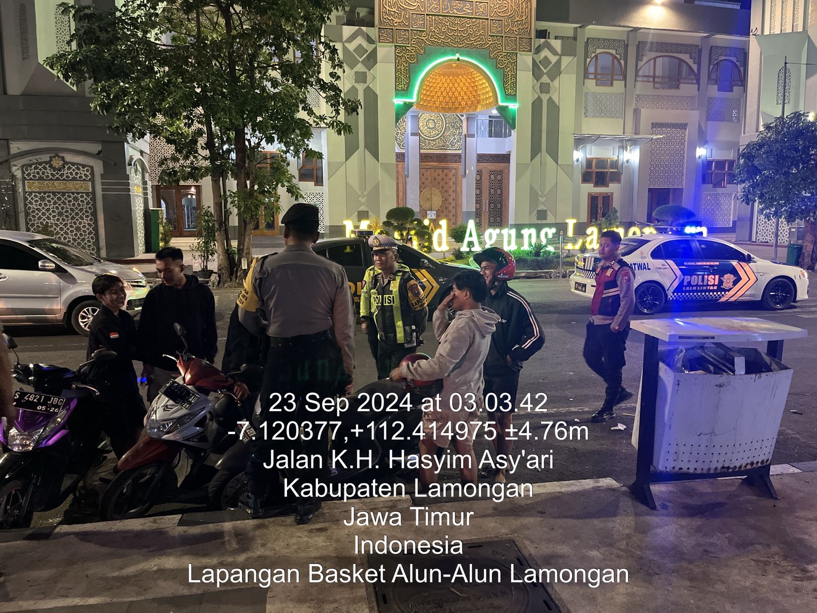 Gelar Patroli Harkamtibmas, Polres Lamongan Libatkan Sejumlah Personel