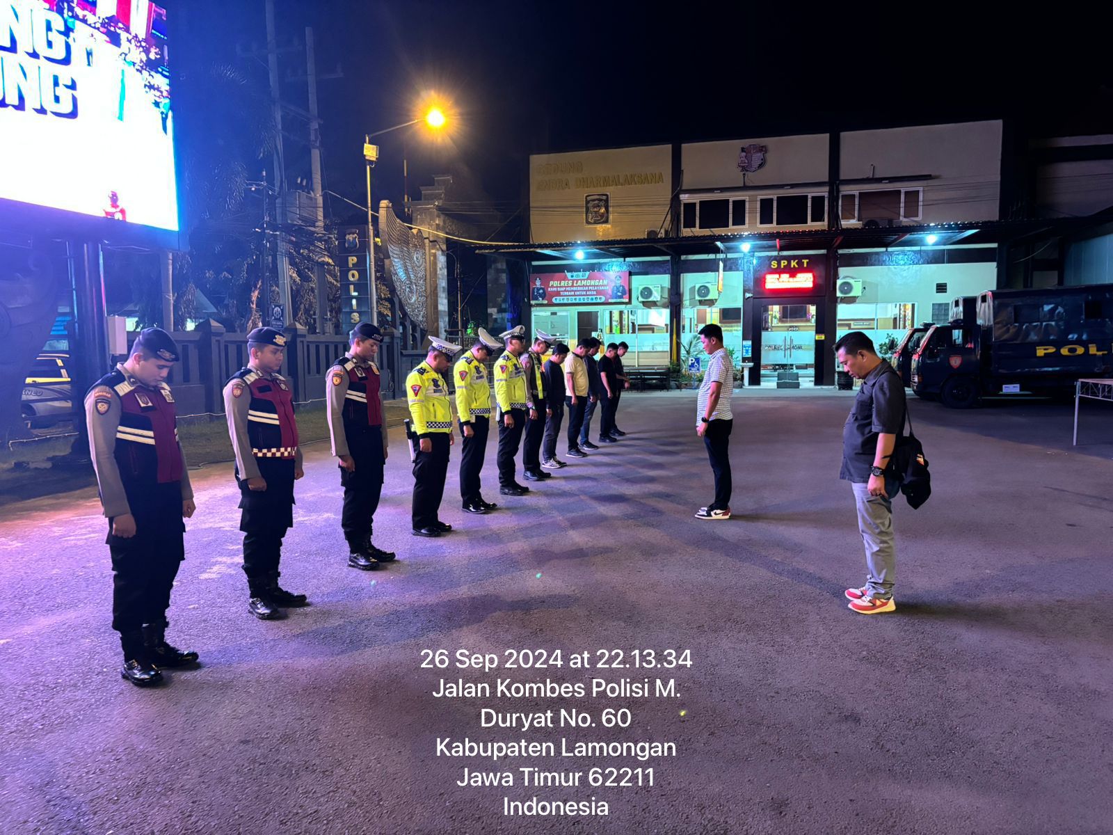 Cegah Tindak Kriminalitas, Polres Lamongan Laksanakan Patroli Harkamtibmas