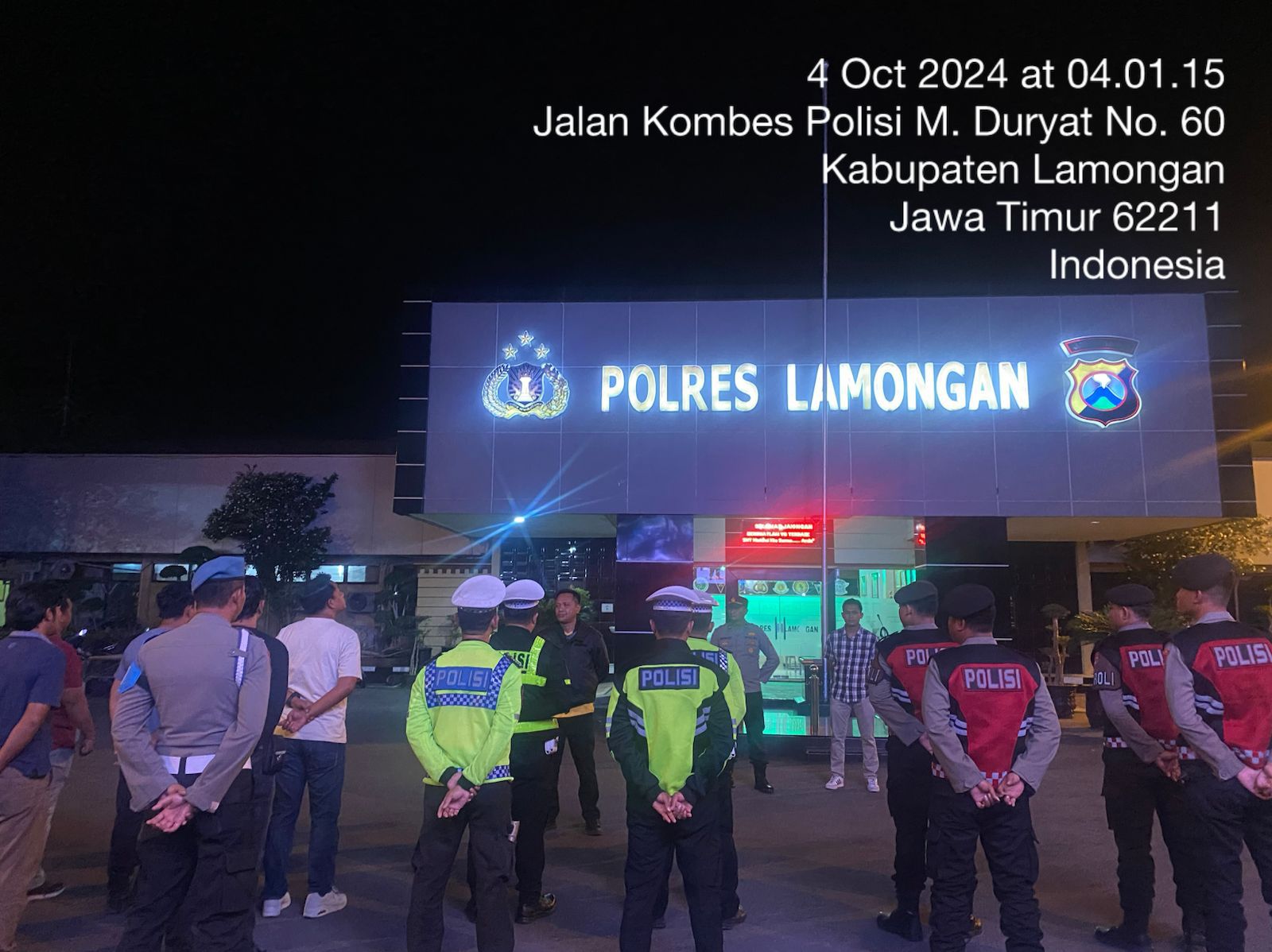 Pastikan Situasi Wilayah Aman, Polres Lamongan Gelar Patroli Harkamtibmas