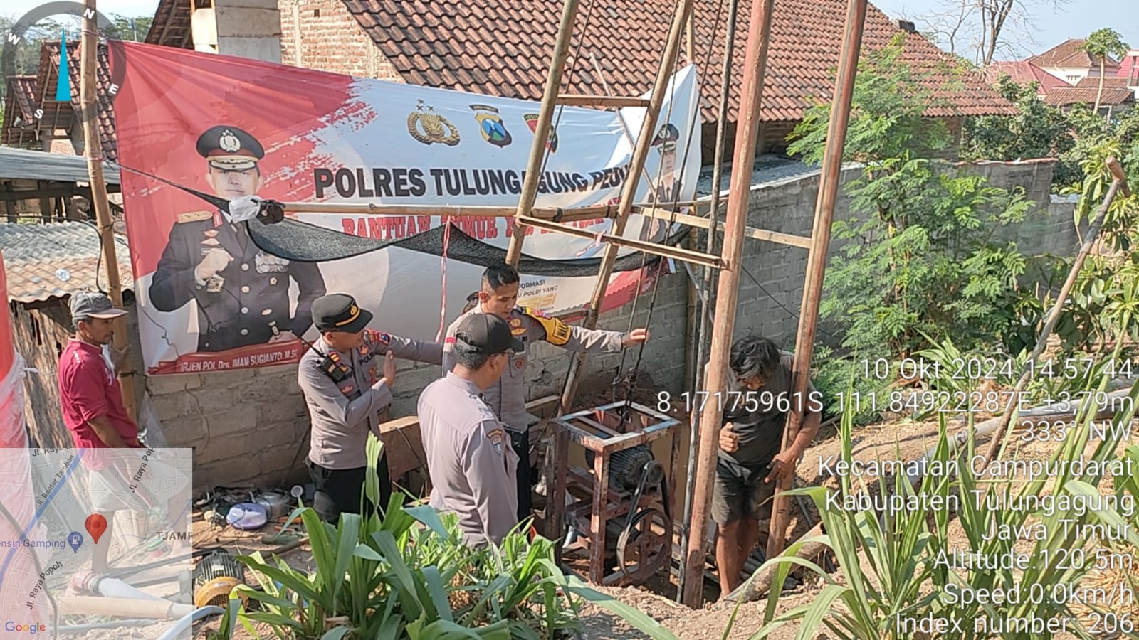 Lagi, Polres Tulungagung  Bangun Sumur Dalam untuk Warga