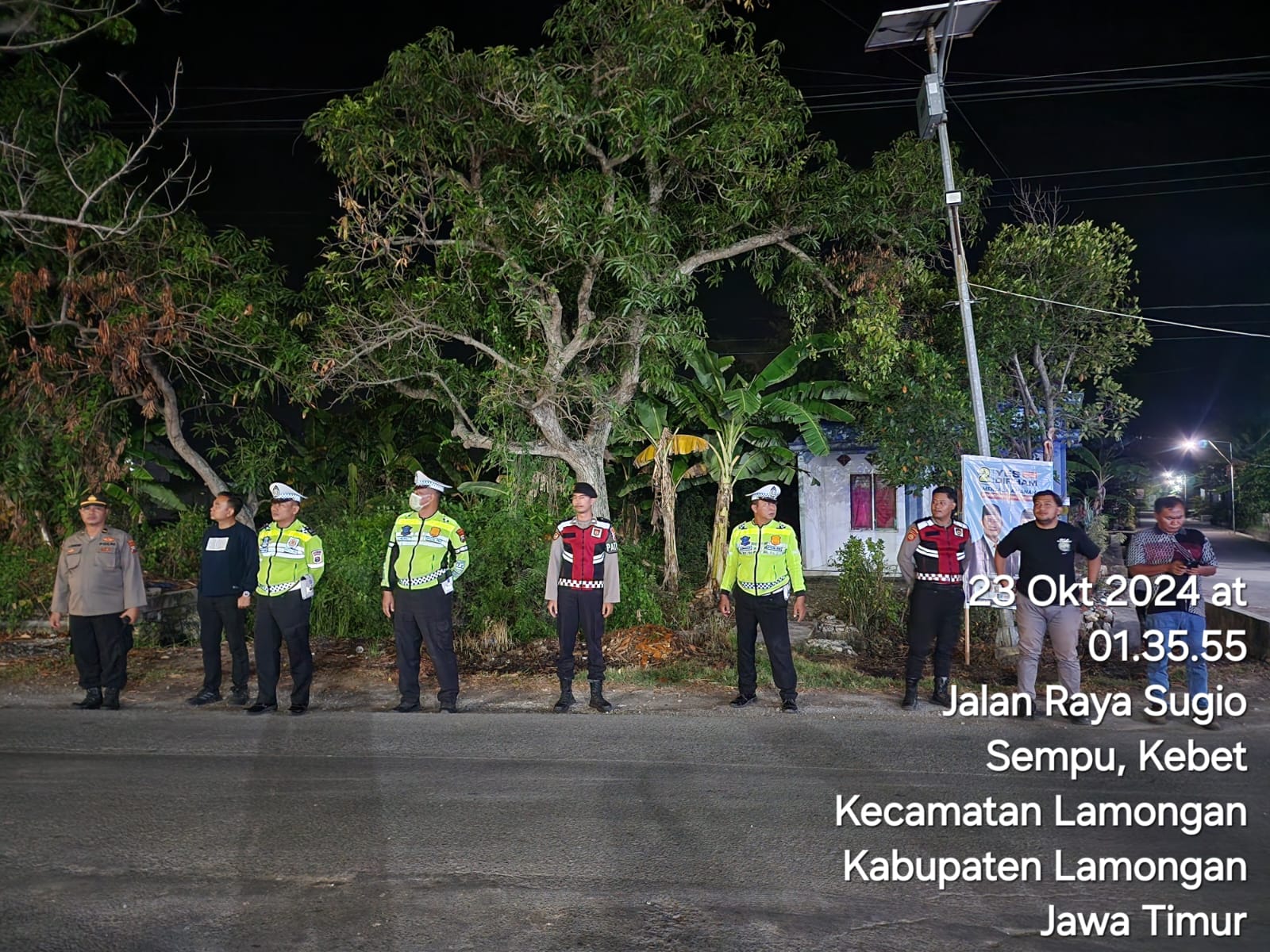 Cegah Terjadinya Guantibmas, Anggota Polres Lamongan Gelar Patroli Harkamtibmas