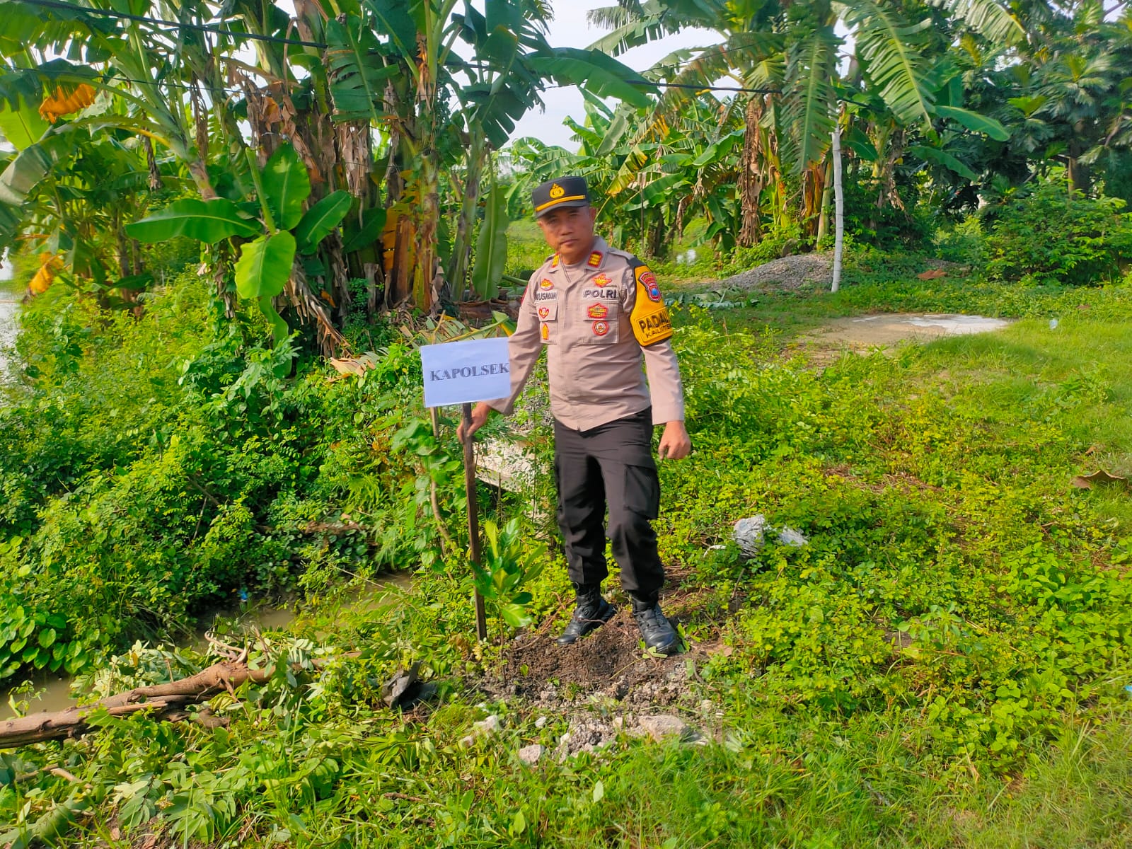 Polsek Kalitengah Gelar Penanaman Pohon Nangka untuk Peringati Hari Lingkungan Hidup dan Dukung Ketahanan Pangan