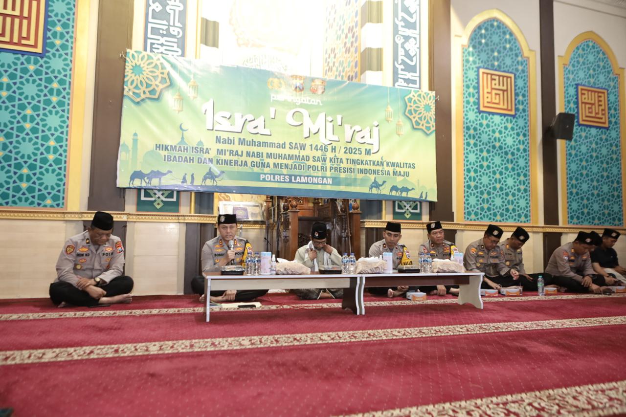Polres Lamongan Peringati Isra’ Mi’raj Nabi Muhammad SAW 1446 H/2025 M