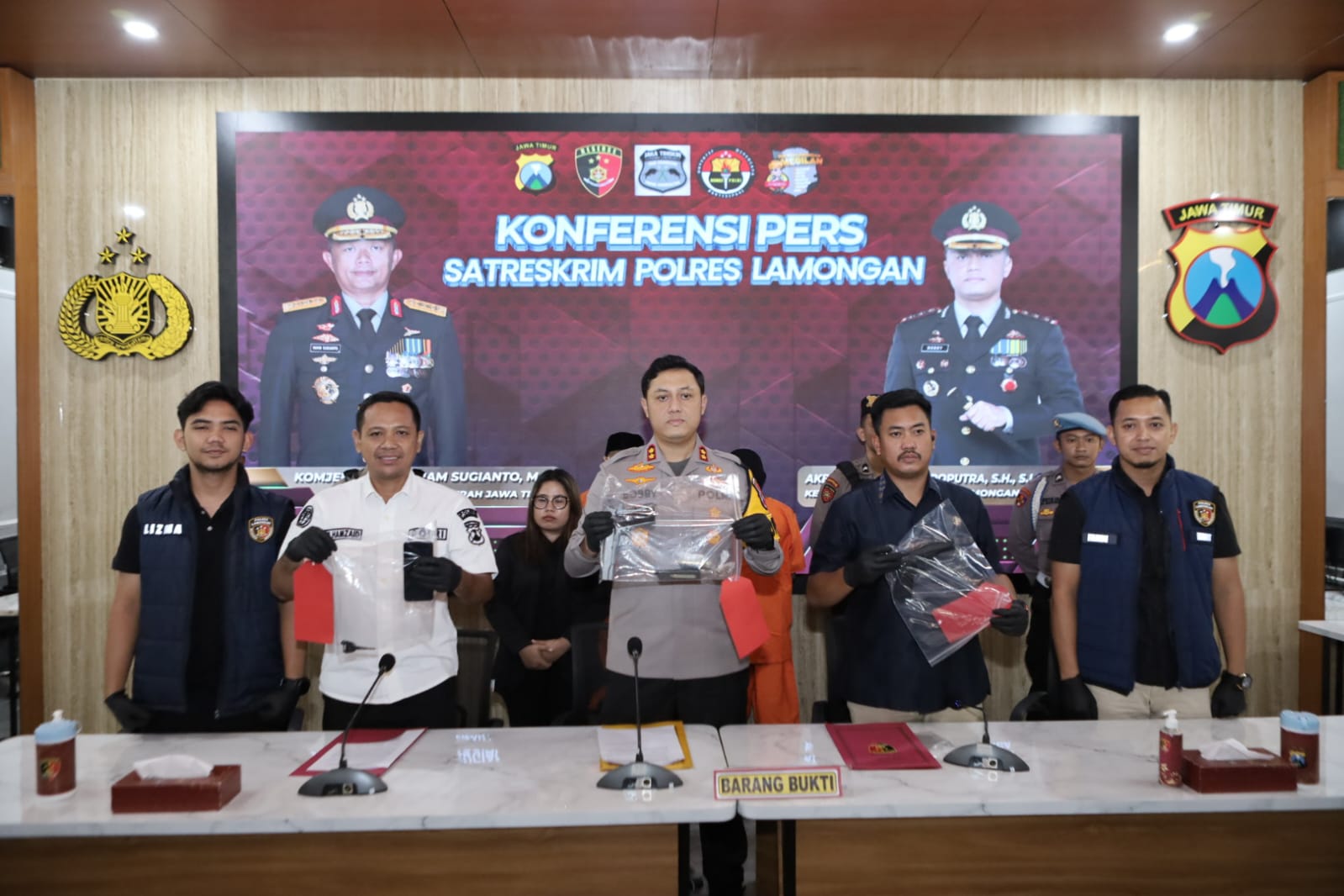 Hanya Dalam 6 Jam, Pelaku Penembakan Gunakan Airsoft Gun Di Sukorame Berhasil Diamankan! Berikut Penjelasan Kapolres Lamongan