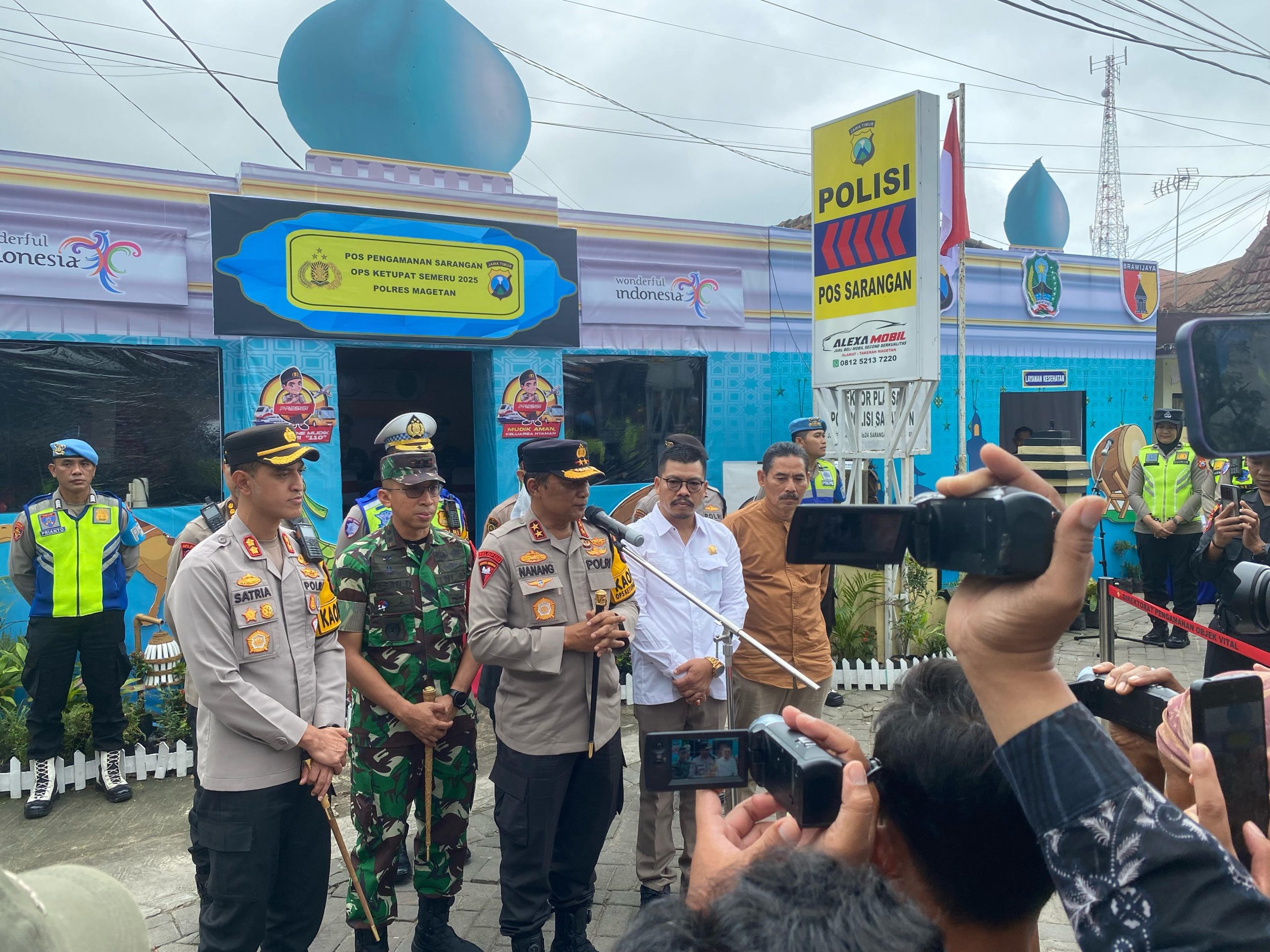 Kapolda Jatim Pantau Arus Balik Lebaran, Sekaligus Tinjau Objek Wisata di Magetan