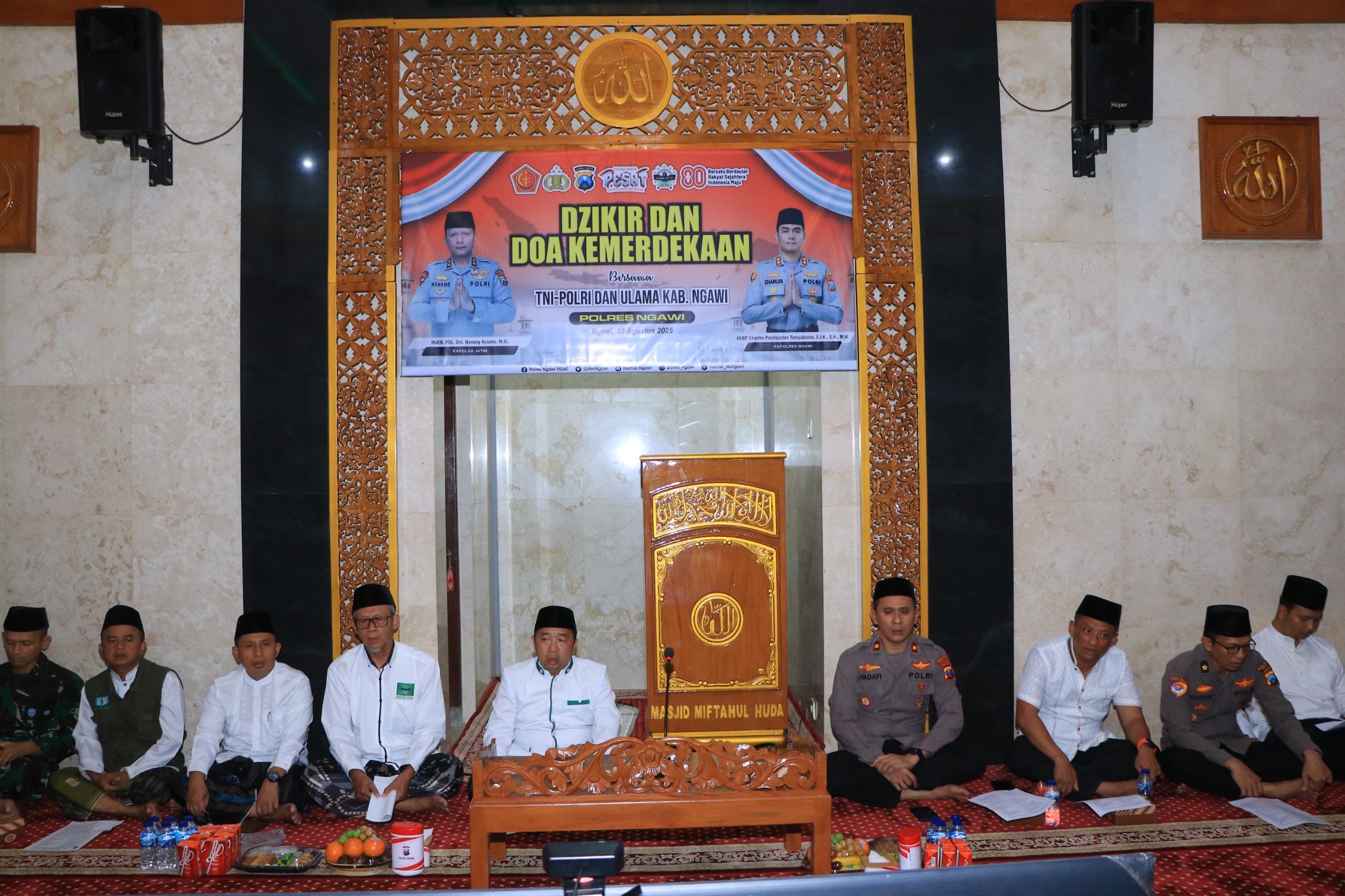 Sambut HUT Kemerdekaan RI ke-80 Polres Ngawi Gelar Dzikir dan Doa Bersama